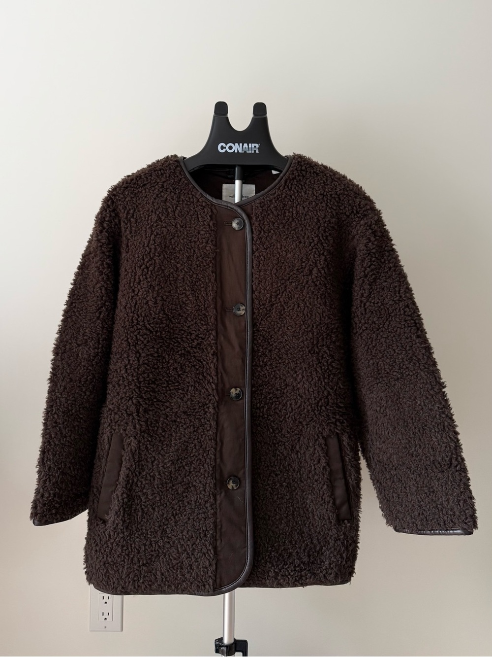Wilfred June Coat Brown Teddy Jacket